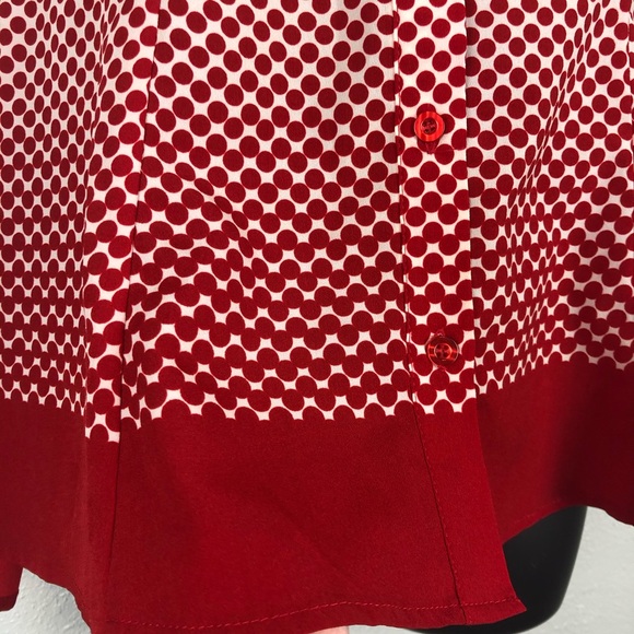 KNAPP STUDIO red white polka dot hombre sh… - Picture 5 of 13